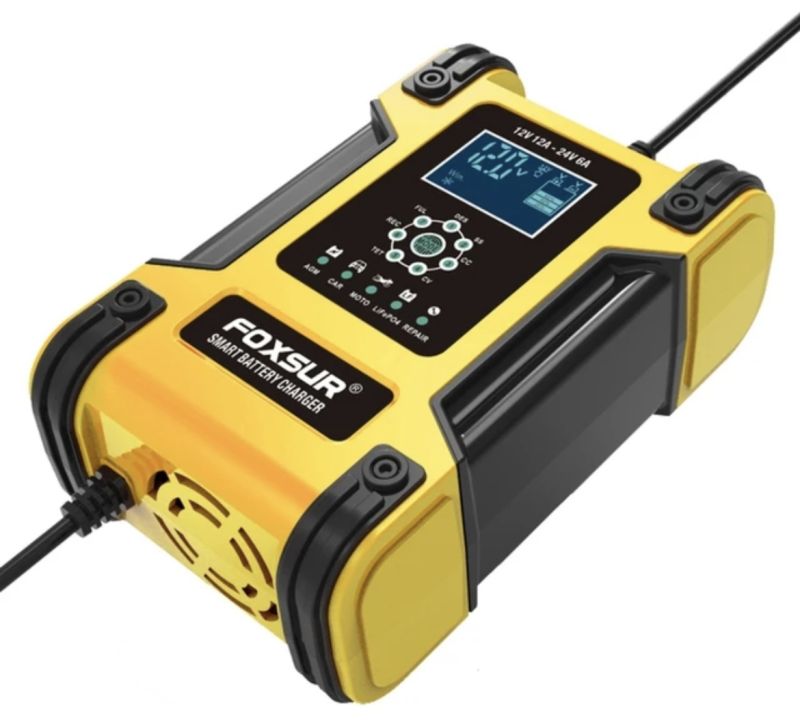 Comprar Cargador De Baterias Inteligente 12v 24v en Electroshopy - Ángulo 4